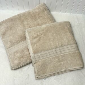 Pottery Barn hydrocotton quick dry bath towel and hand towel